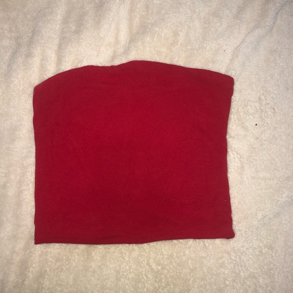 Red tube top - Picture 1 of 1